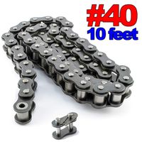 PGN - #40 Roller Chain x 10feet + Free Connecting Link