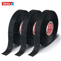 Boxiti Pack of 3 Tape Fuzzy Fleece Interior Wire Loom Harness Tape Abrasion Resistant Noise Reducer (19 mm x 15 Meters) Compatible with Mercedes Benz Audi BMW VW Vokswagen TESA 51608