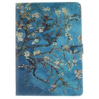 IKASEFU Flip case Compatible with Ipad Air 2/Ipad 6,Cute Tree Flowers Design Soft Inner Skin Leather Protective Stand Case Cover Compatible with iPad Air 2/Ipad 6-Tree Flowers
