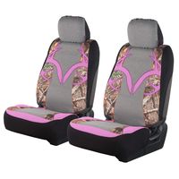 Realtree Camo Seat Covers | Low Back | Edge Purple | 2 Pack