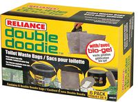 Reliance Products 2683-03 Double Doodie Toilet Waste Bags (6-Pack)