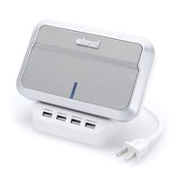 Atomi Sound Hub - Portable Bluetooth Wireless Speaker Plus 4-Port USB Charge Station