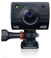 AEE MagiCam SD22 Waterproof 1080i 60 FPS HD Sports Action Camera with Remote Control, Waterproof Case and Mounting Accessories - Black
