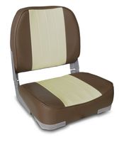 Leader Accessories New Low Back Folding Boat Seat (Brown/Sand)