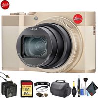 Leica C-Lux Digital Camera (Light Gold) 19126 - Advanced Bundle