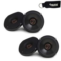 Infinity - Two Pairs of REF-6532EX Reference 6.5 Inch Two-Way Coaxial Shallow Mount car Audio Speakers