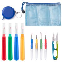 8PCS Colorful Sewing Seam Ripper,4 Big and 4 Small Thread Stitch Remover Tool and 1PCS Mini Keychain Tape Measure.