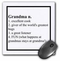 Definition of Grandma saying - Mouse Pad, 8 by 8 inches (mp_221929_1)