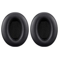 Wodio Cusions Quietcomfort 15 Ear Pads for Bose QC15 QC25 QC35 Ae2 Ae2i Ae2w Around Ear Headphones Earpads and Inner Foam Mats(1 Pair; Black)