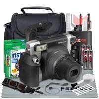 Fujifilm INSTAX Wide 300 Instant Film Camera with 2X Instax Wide Film Twin Pack - 40 Sheets & Deluxe Bundle