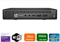 Newest HP 600 G2 Micro Computer Mini Tower PC (Intel Quad Core i3-6100T, 16GB DDR4 Ram, 256GB Solid State SSD, WIFI, VGA, USB 3.0) Win 10 Pro (Renewed)