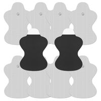 DONECO Omron Compatible TENS Electrodes - 10 (5 Pair) Premium Omron Compatible Replacement Pads for TENS Units