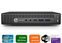 HP EliteDesk 800 G2 Mini Business Desktop PC Intel Quad-Core i7-6700T up to 3.1G,16G DDR4,512GB SSD,VGA,DP Port,Windows 10 Professional 64 Bit-Multi-Language-English/Spanish (Renewed)