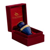 SmartChoice Urn Keepsake for Ashes Cremation Urn Keepsake for Human Ashes - Affordable Funeral Keepsake Urn for Ashes Handcrafted Urn (Blue Greek)