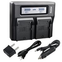 Kastar Fast Dual LCD Charger for Panasonic AG-VBR59 AG-VBR89G AG-VBR118G AG-DVC30 AG-HPX171 AG-HPX255 AG-HVX200 AG-HVX201 AJ-PCS060 AJ-PX230 AJ-PX270 AJ-PX270PJ AJ-PX298 AJ-UX180 AJ-UX90 HC-MDH2