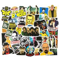 50Pcs Cool Tv Show Breaking Bad Stickers for Luggage Trolley Case Skateboard Laptop Waterproof Personality Graffiti Sticker