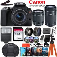 Canon EOS Rebel SL3 DSLR Camera with 18-55mm & 55-250mm Lens - 24.1 MegaPixels, Wi-Fi, 4k HD + Accessory Kit - Vlogging/Photo Editing Software Package, 32GB Memory & More