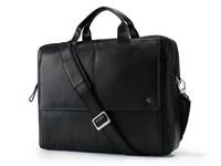 Visconti Leather (up to 15 Inch) Laptop Computer Case/Shoulder Messenger Bag, Black