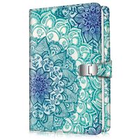 Fintie Wallet Photo Album for Fujifilm Instax Wide 300, Polaroid OneStep 2-64 Pockets (Snap Fastener) Album, Compatible with Polaroid POP, Originals 600 Camera 3.5x4.5 Inch Film (Emerald Illusions)