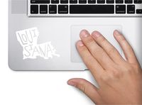 ExpressDecor State Name Louisiana Keypad Computer Laptop Symbol Decal Family Love Car Truck Sticker Window (White)