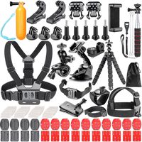 Neewer 83-In-1 Action Camera Accessory Kit for GoPro 7 6 5 Hero Session/5 Hero 3 3+ 4 5 6 7 DJI OSMO Action SJ4000 5000 6000 DBPOWER AKASO VicTsing APEMAN WiMiUS Sony Sports DV and More