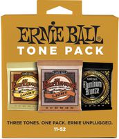 Ernie Ball Light Tone Pack (11-52) Acoustic Guitar Strings (P03314)