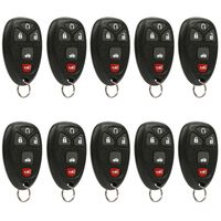 Car Key Fob Keyless Entry Remote fits Chevrolet, Buick, Pontiac, Saturn (22733524), Bulk Lot of 10