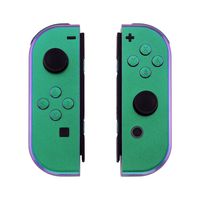 eXtremeRate Chameleon Green Purple Joycon Handheld Controller Housing with Full Set Buttons, DIY Replacement Shell Case for Nintendo Switch Joy-Con - Console Shell NOT Included