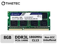 Timetec Hynix IC 8GB for Synology NAS DiskStation DS218+ DS918+ DDR3/ DDR3L 1866Mhz PC3L-14900 1.35V Non-ECC Unbuffered 204 Pin SODIMM Memory RAM (8GB)
