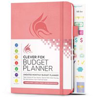 Clever Fox Budget Planner - Expense Tracker Notebook. Monthly Budgeting Journal, Finance Planner & Accounts Book to Take Control of Your Money. Undated - Start Anytime. A5 Size Light Pink Hardcover