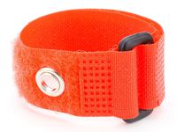 Reusable Cinch Straps - Various Sizes (8" x 3/4" with Eyelet, Orange)