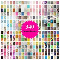 340 Border Stickers Frames for Fuji Mini Instax - Themes: Animal, Baby Boy & Girl, Birthday, BFF, Cakes, Cars, Travel, Graduation, Holiday, Emoji's, Nature, Psychedelic, Postal, Sports, Sweet 16