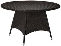 Christopher Knight Home 296768 Kanza Outdoor Brown Wicker Round Dining Table