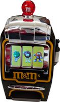  M&M Electronic Slot Machine Candy Dispenser Black Batteries not included