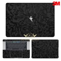 SopiGuard 3M Black Camo Full Body Precision Edge-to-Edge Coverage Vinyl Sticker Skin for Apple MacBook Pro 15 Touch Bar (A1707 A1990)