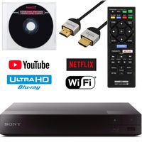 Sony BDP-S3700 Blu-Ray Disc Player with Built-in Wi-Fi - Netflix, Amazon, You Tube + Remote Control + NeeGo High-Speed HDMI Cable W/Ethernet NeeGo Lens Cleaner