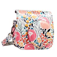 QUEEN3C Forest Pink Mini 9 Camera Case Bag with Adjustable Strap for Fujifilm Instax Mini 9 Mini 8 Mini 8+ Instant Camera. (Forest Pink)