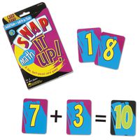 Learning Resources Snap It Up! Math: Addition/Subtraction Card Game, 90 Cards, 2-6 Players, Grades 1+, Ages 6+