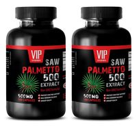 Prostate and Hair - Saw Palmetto 500 Extract - Saw Palmetto Maximum Strength - 2 Bottles 200 Capsules