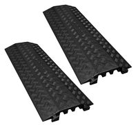 Large Drop Over Cable Protector - 3 Channel (2 Pack)