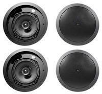 4 JBL Control 16C/T 6.5" 70v Commercial Restaurant/Bar Ceiling Speakers in Black