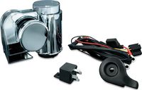 Kuryakyn 7742 Deluxe Wolo Bad Boy Air Horn Kit for 1995-2019 Harley-Davidson Motorcycles, Chrome