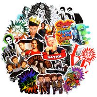 Supernatural Stickers for Water Bottle [50pcs] Vinyl Cartoon Sticker for Laptop Bike Car Guitar Motorcycle Bumper Luggage Skateboard Best Gift for Kids,Children,Teen