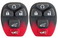 KeylessOption Keyless Entry Remote Control Key Fob Rubber Button Pad Cover Shell Repair Fix For OUC60270, OUC60221 (Pack of 2)