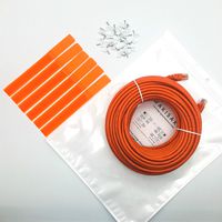 WAKISAKI High-Speed (10Gbps) Cat-6 Network Cable Patch Cord - for Video Gaming, TV, Laptop, PC, Printer, Router, Server, Modern, Hub, with Cable Straps and Cable Clips (75 Feet)