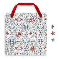 Vera Bradley Hanging Magnetic Memo Board with 3 Shaped Magnets, Sea Life