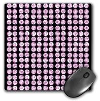 3dRose LLC 8 x 8 x 0.25 Inches Mouse Pad, Elegant Pink Diamonds (mp_41065_1)