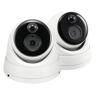 Swann SWPRO-3MPMSBPK2-US 3MP Super HD Thermal Sensing PIR CCTV Security Bullet Camera with IR Night Vision - 2 Pack