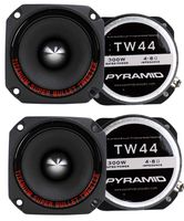 4) New Pyramid TW44 1" 1200W Heavy Duty Titanium Dome Bullet Car Super Tweeters