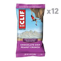 CLIF BAR - Energy Bars - Chocolate Chip Peanut Crunch - (2.4 Ounce Protein Bars, 12 Count)